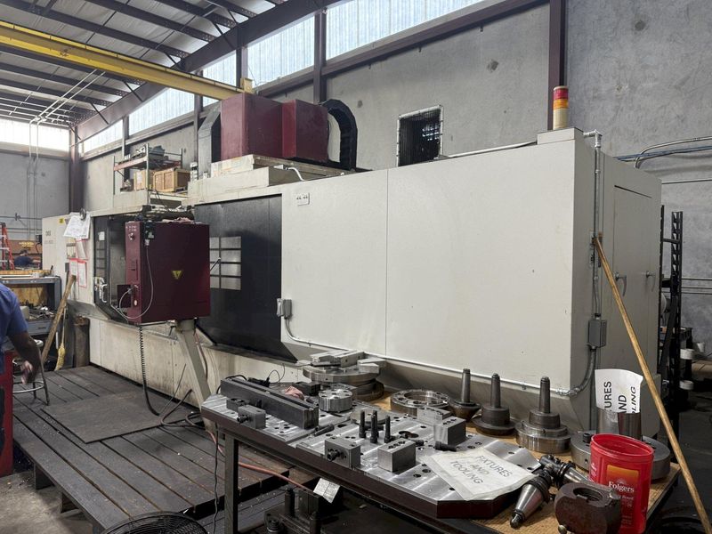 OKK, MODEL KCV 800 CNC VERTICAL MACHINING CENTER, 120" X, 33" Y, 28" Z, 40 ATC, 12,0000 RPM, 200