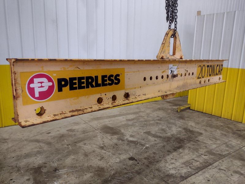 40,000 LBS (20 TON) X 10' PEERLESS CRANE SPREADER BAR LIFTING BEAM: STOCK #22643