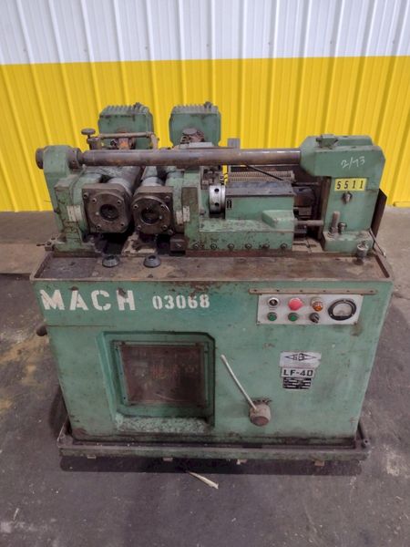 1981 KBC LIAN FENG MODEL #LF-40 2 DIE THREAD ROLLER IN-FEED & THRU-FEED: STOCK #19189