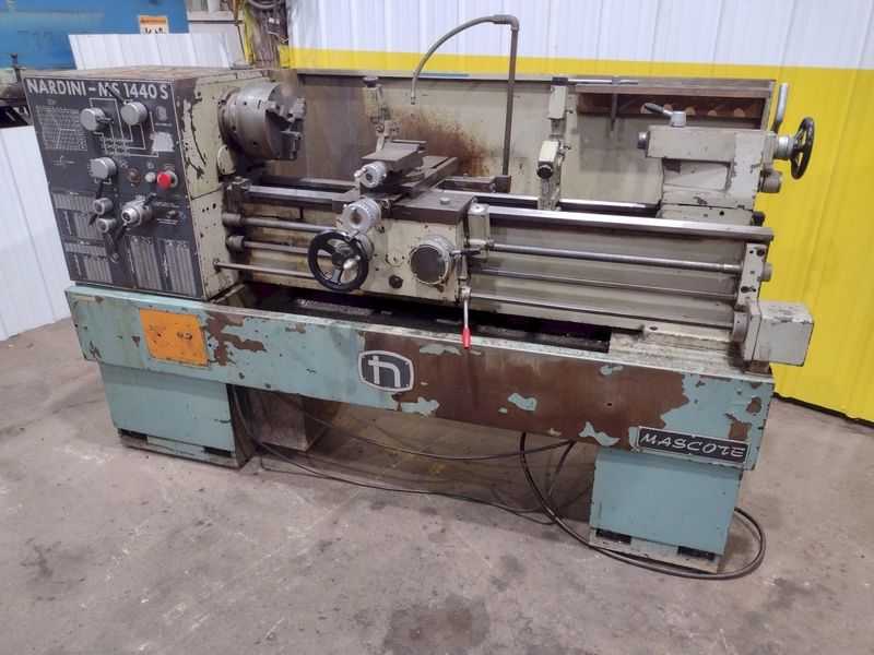 14" x 40" NARDINI MODEL #MASCOTTE 1440S GAP BED ENGINE LATHE, 1.75" HOLE: STOCK #18997