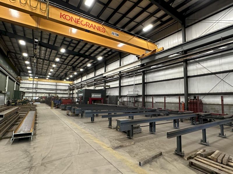 41" X 18" VOORTMAN BEAM LINE, VB1050 SAW,  V630DRILL & V808 PLASMA COPER ROBOT, NEW 2016: STOCK