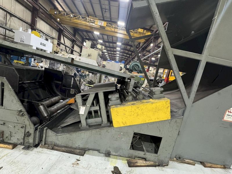 20,000 lbs. x 72 inch USED COE PRESS EQUIPMENT COIL CRADLE STRAIGHTENER FOR SALE, MODEL# CPCC-20
