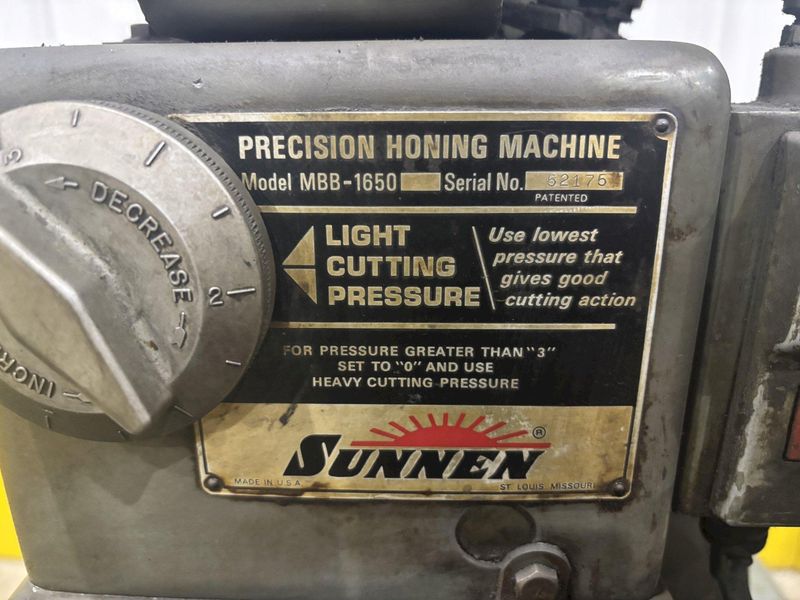 5.5" SUNNEN PRECISION MODEL MBB-1650 HONING MACHINE HONE: STOCK #22817