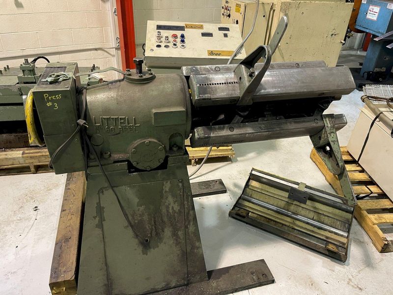 6000 lbs. x 30" wide Littell Pull Off Coil Reel Model #60-30 For Sale