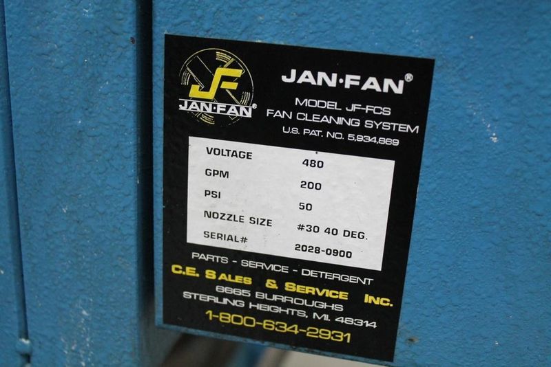 30' JAN-FAN INDUSTRIAL SHOP FAN WASHER/CLEANER: STOCK #63545