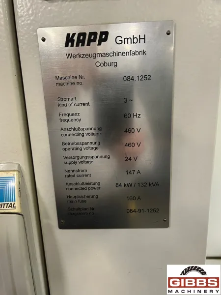 KAPP KX 160 TWIN - Gear Grinder