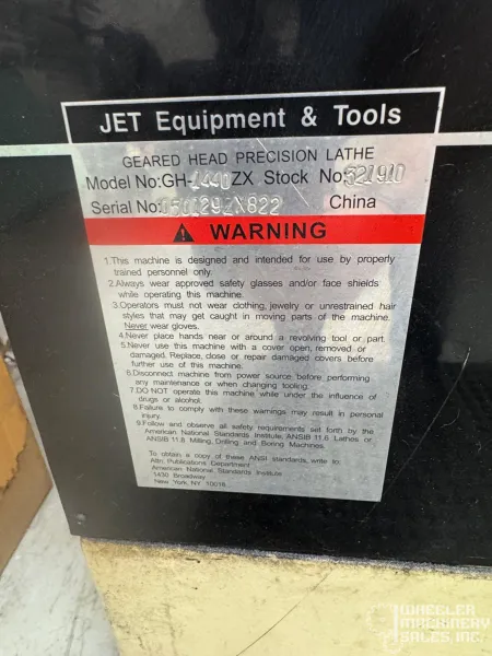 JET GH-1440ZX Engine Lathe #8217 #1