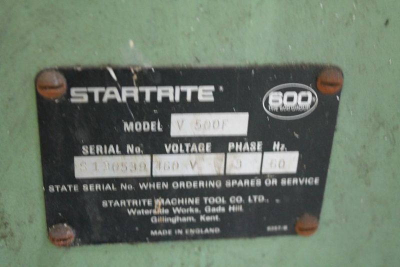 20" START RITE MODEL #V500F VERTICAL BANDSAW: STOCK #63538