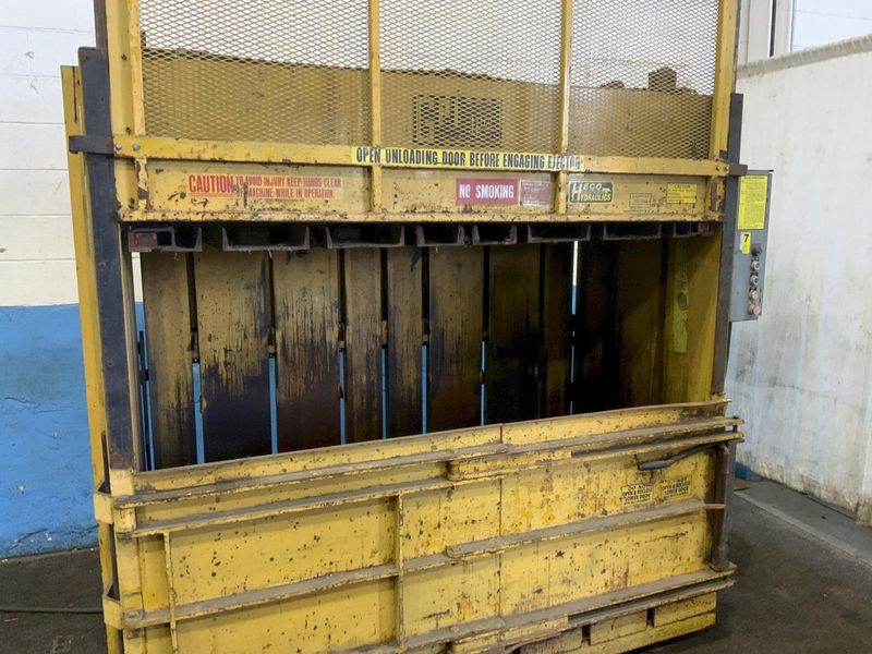 72" X 32" HARMONY LOW PROFILE VERTICAL CARDBOARD BALER: STOCK #76689