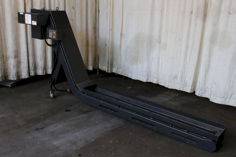 9" X 48" SHINJIN MT TECH INCLINDED CHIP CONVEYOR: STOCK #75472