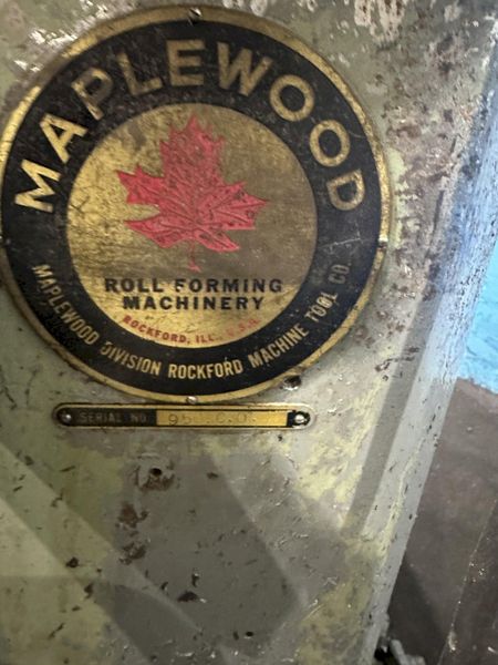 8 TON MAPLEWOOD 4 POST CUTOFF PRESS: STOCK #77508
