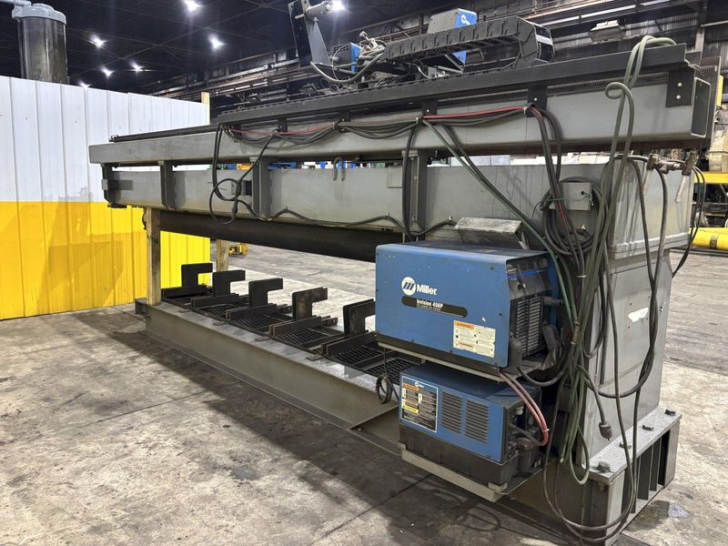 144" GOURAN / LINDE SEAM WELDER WITH MILLER INVISION #456P POWER SUPPLY: STOCK #22514