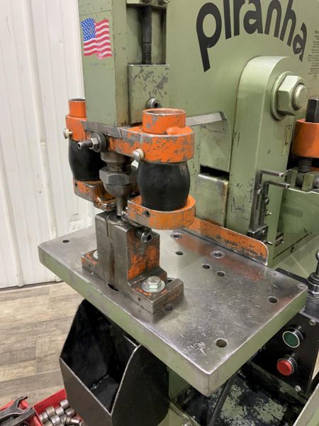 50 TON PIRANHA MODEL #P50 HYDRAULIC IRONWORKER: STOCK #80733