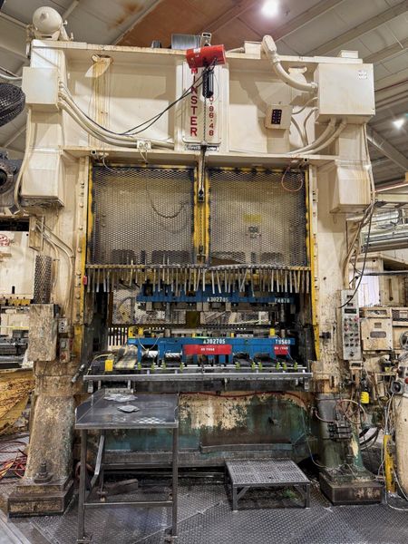 400-ton MINSTER Hevi-Stamper E2-400-96-48 Straight Side Double Crank Press For Sale, Year 1985