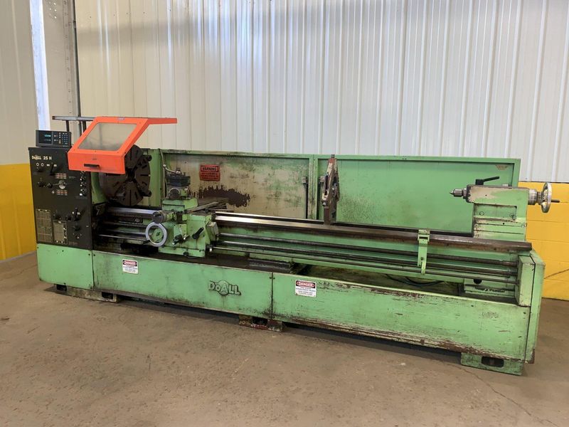 25" X 120" DOALL ROMI MODEL 25H GAP BED ENGINE LATHE W/ 4" HOLE: STOCK #12892