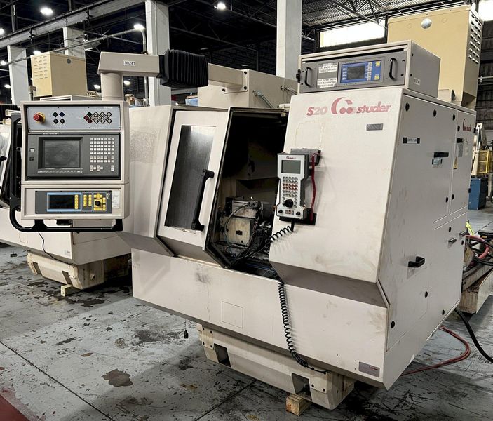 Studer S20 CNC Plain Cylindrical Grinder with Combination Plain/Angle Wheel Head.