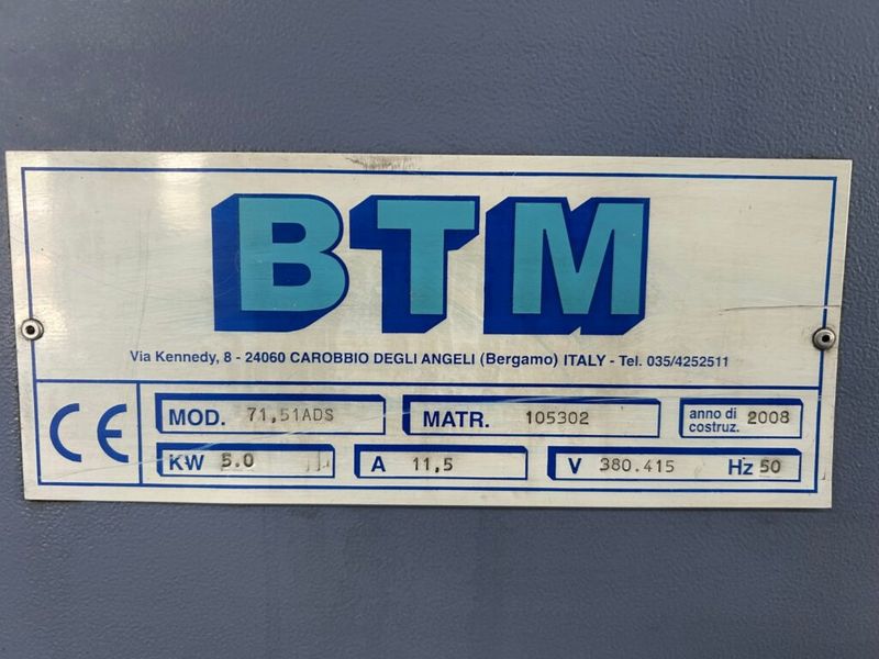 BTM 71.51 ADS 20″ x 28″  Automatic CNC Horizontal Bandsaw