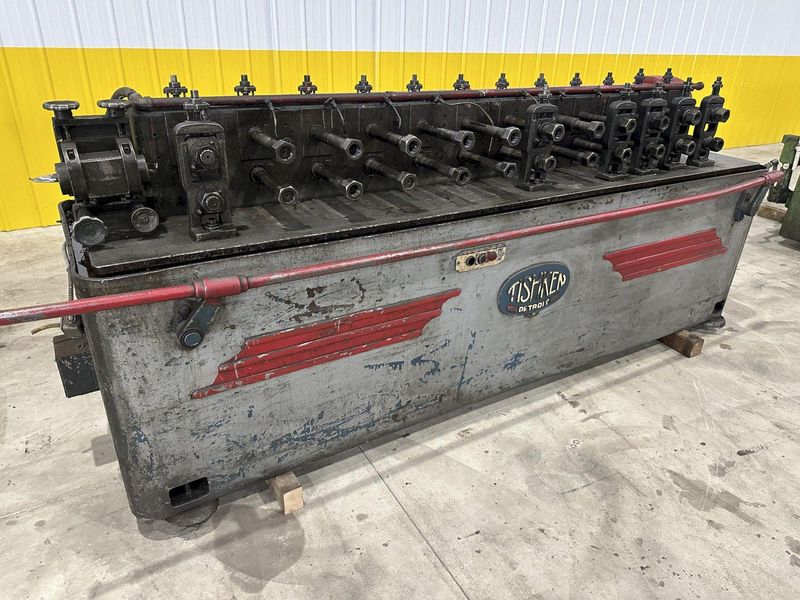 12 STAND X 1.5" x 8" RS TISHKEN MODEL #12MLW-1-1/2 ROLLFORMER: STOCK #20519