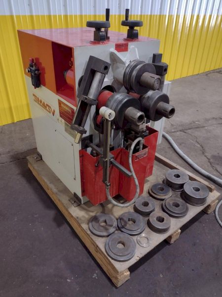 2-3/8" X 2-3/8" X 1/4" SIMASV HYDRAULIC ANGLE BENDING ROLL: STOCK #18847