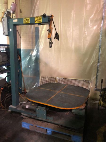48" ROTATING HORIZONTAL PALLET TYPE UNCOILER TABLE: STOCK #10470