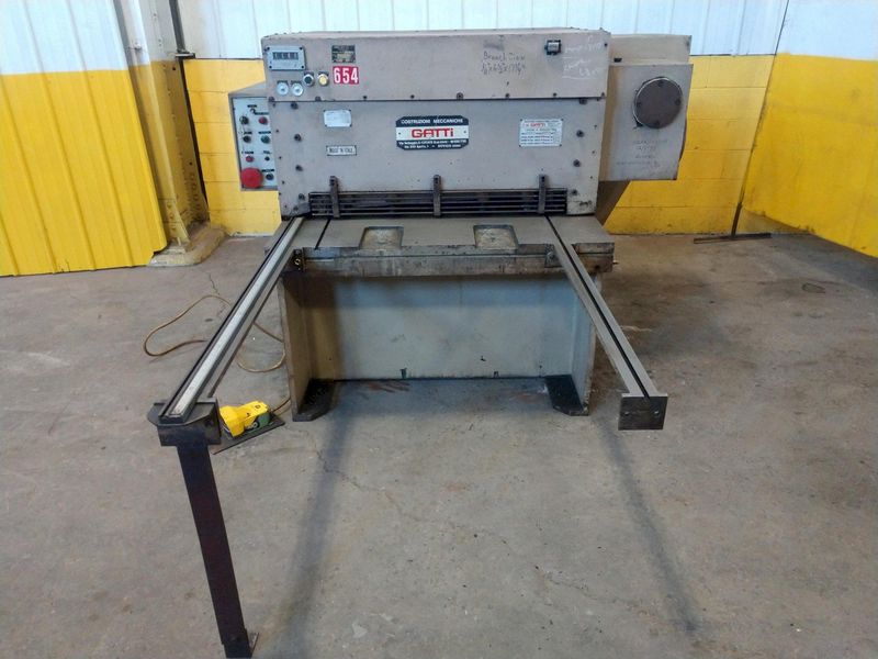 40" X 1/4" GATTI MODEL #1050 MECHANICAL POWER SHEAR: STOCK #11912