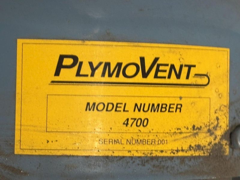 5 HP X 4 CARTRIDGE PLYMOVENT DUST COLLECTOR: STOCK #22015