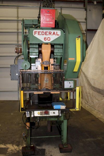 60 TON FEDERAL OBI METALWORKING PUNCH PRESS
