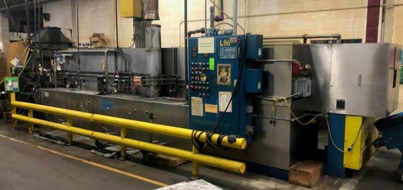 30" X 28' JENSEN ROTARY WASHER 4 STAGE