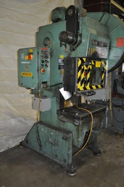 45 TON BLISS  FLYWHEEL TYPE OBI PRESS