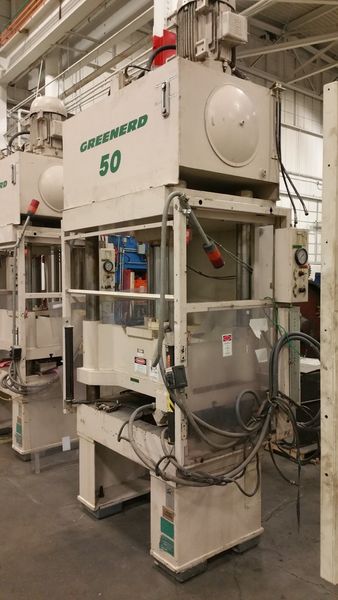 50 TON GREENERD 4 POST HYDRAULIC PRESS