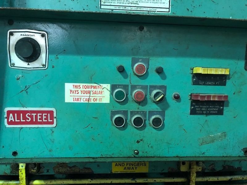 10' x 1/2" ALLSTEEL HYDRAULIC SHEAR
