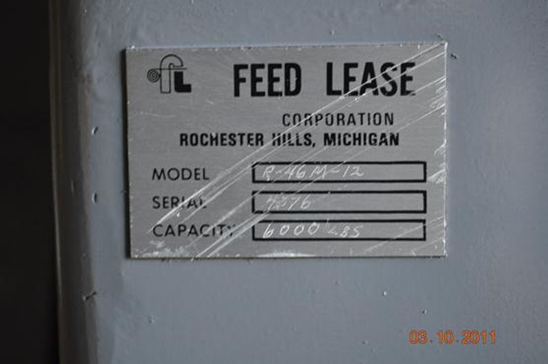 6000 LB x 12" FEED LEASE UNCOILER NON-MOTORIZED