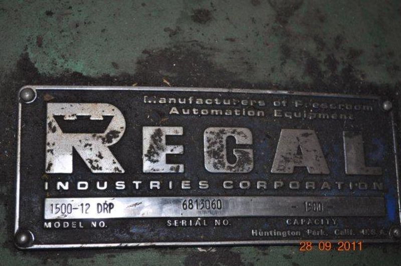 1500 LB x 12" REGAL DOUBLE END UNCOILER MOTORIZED
