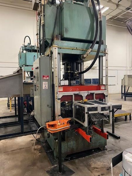 120 TON CORSTEEL 4 POST HYDRAULIC PRESS REBUILT IN 2022