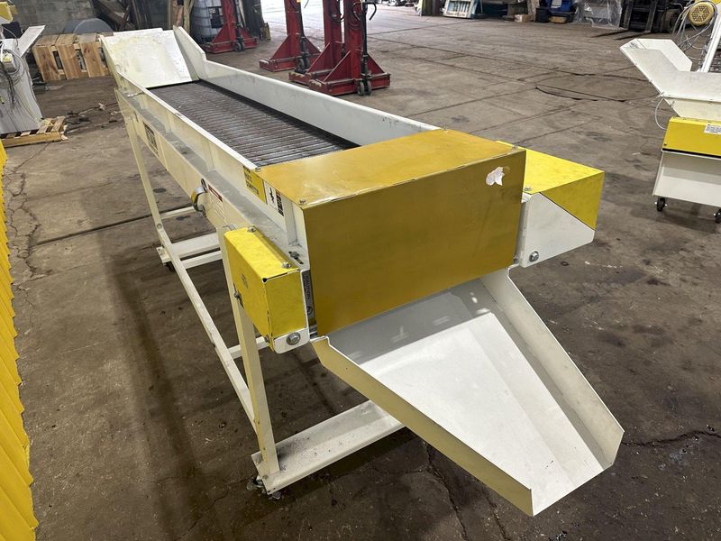 120" X 20" TITAN MODEL #WF049 STEEL BELT PARTS TRANSFER CONVEYOR: STOCK #19457