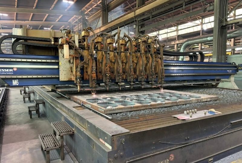 Messer TMC4528-13-5823 Multi-Torch CNC Oxy-Fuel Cutting Machine