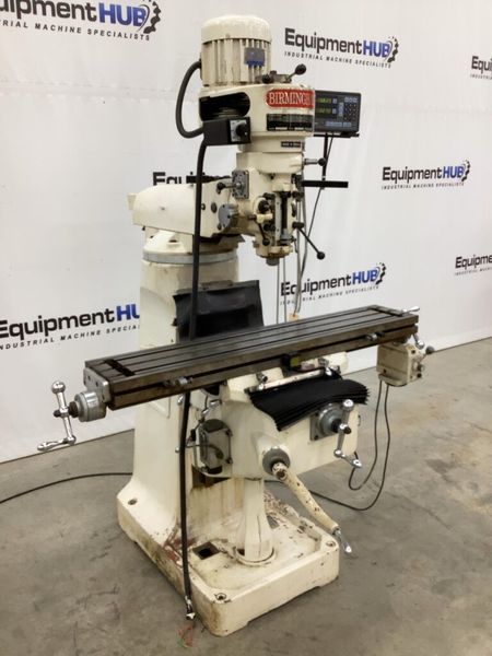 Birmingham BPS-1649 9″ x 49″ Vertical Milling Machine w/ Mitutoyo DRO & Power Feed
