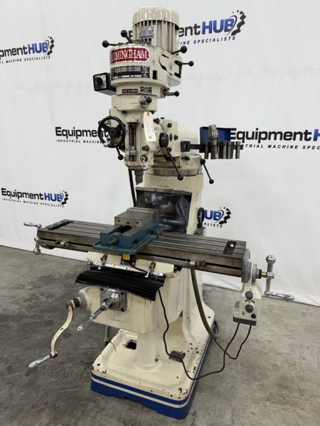 Birmingham BPS-1642 9″ x 42″ Vertical Milling Machine w/ Power Feed, Machinist Vise