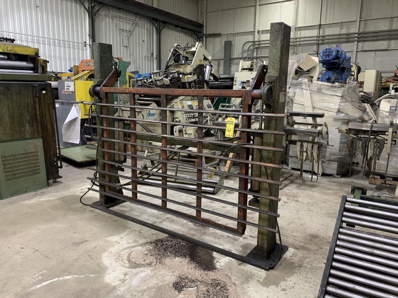 15,000 LBS X 48" WIDE X .080" AIR FEEDS INC REEL AND STRAIGHTENER
