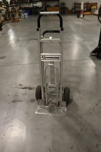 Strongway 2 Wheel Dolly, Vertical/Angled Convertible with Pneumatic Tires- Auction Item