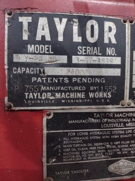 50,000 LB CAPACITY TAYLOR (EAGLE FRAME) MODEL #YS DETROIT DIESEL HEAVY DUTY FORKLIFT: STOCK #181