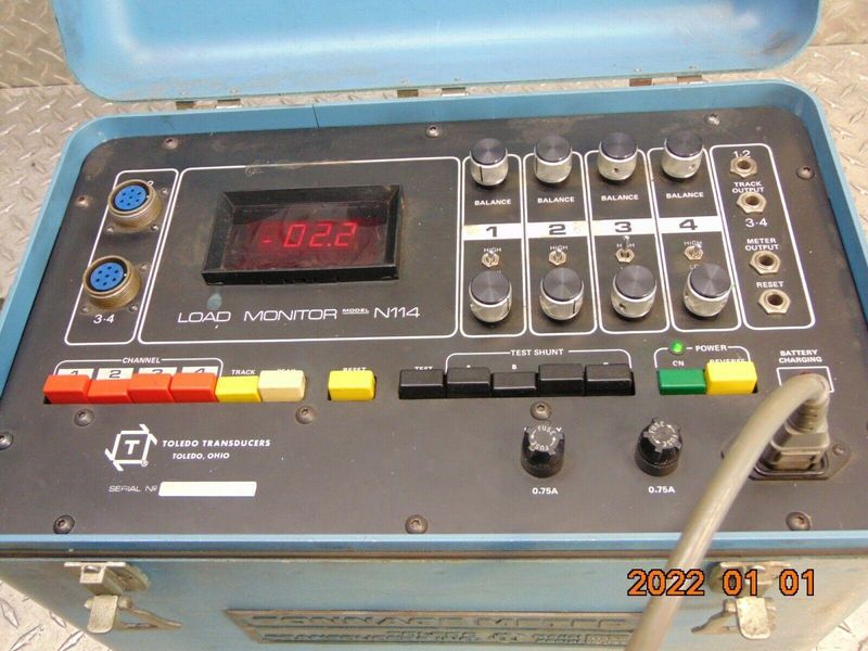 100 TON TOLEDO TRANSDUCERS LOAD TONNAGE METER & MONITOR: STOCK #16453