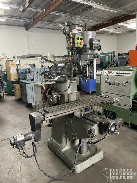 BRIDGEPORT EZ TRAK MANUAL TOOLROOM MILLING MACHNE (No Control) 9" X 48" #8342