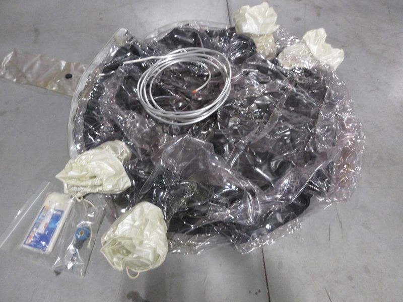 Inflatable Table Top Welding Enclosure, Approx 48" Diameter with Tubing and Patching Accessories- Auction Item