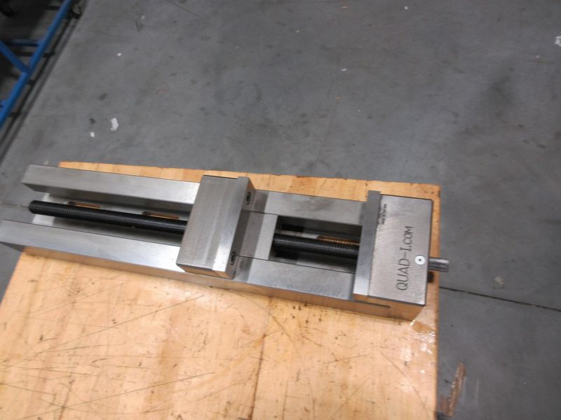 Quad-I.com Extended Travel 6" Machine Vise with Steel Hard Jaws, 21.5" Max Opening- Auction Item