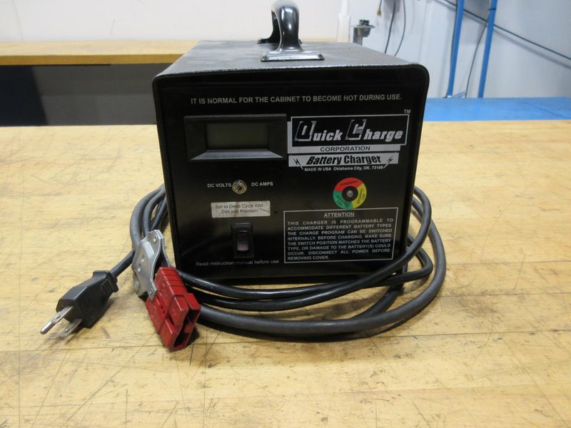 Quick Charge Corp, QP2410 Portable Battery Charger, 24 Volt 10 Amp - Auction Item