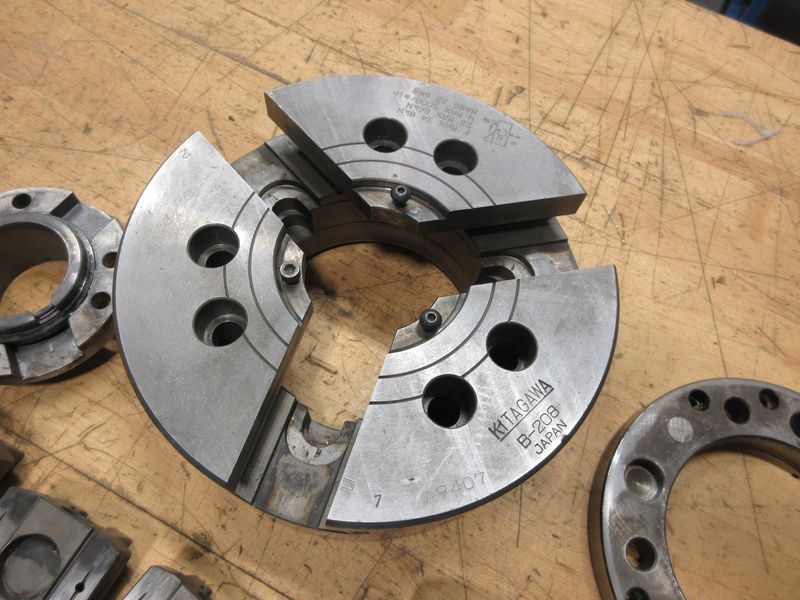 Kitagawa B-208 8" 3-Jaw Power Chuck, A2-6 Mounting, ***Disassembled, Parts May Be Missing, Needs Repair***- Auction Item