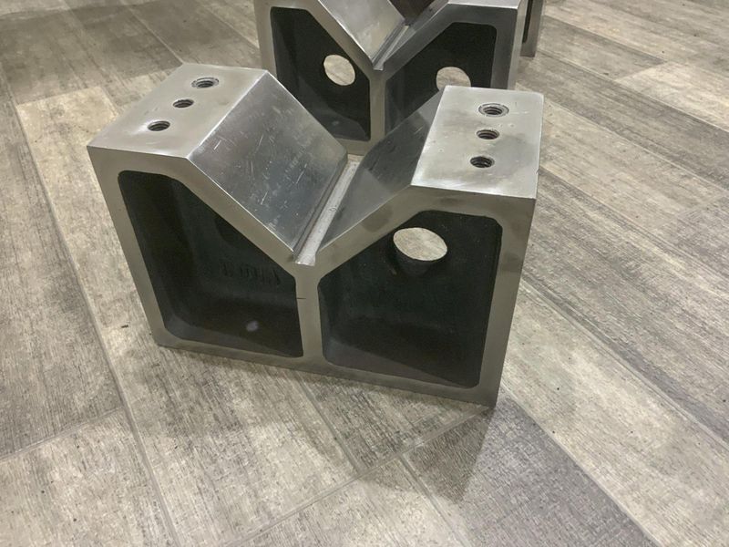 (4) 10" X 5" X 6.5" HIGH V-BLOCKS: STOCK #80026