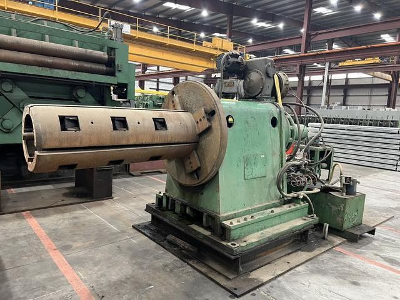 48" x .312" x 30,000# Loopco Slitting Line with 3 Heads and Banding Line Components