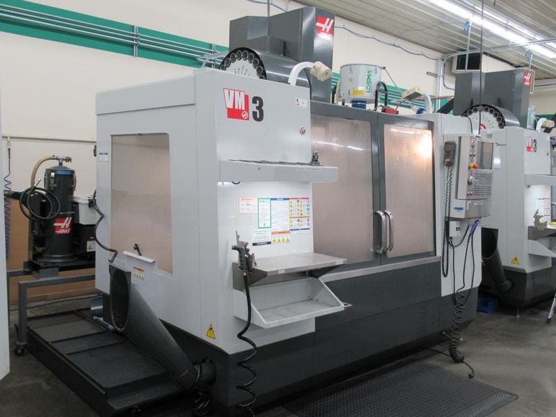 Haas VM-3 CNC Vertical Machining Center, Haas MainCon Control, 4th & 5th Axis Drives, 1000 PSI TSC, 24+1 ATC, Probing, High Speed Machining, RJH- Auction Item